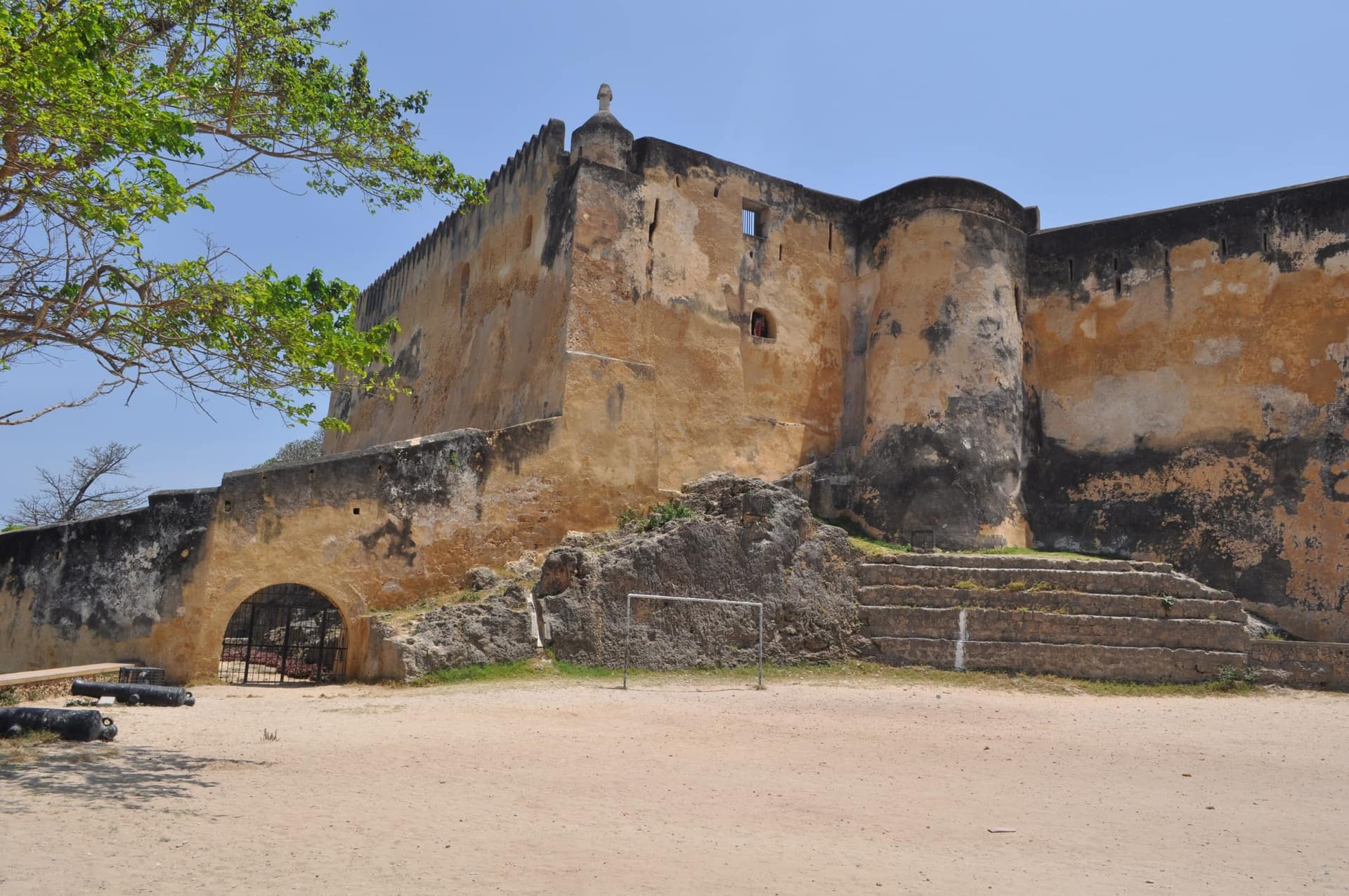 The walls and bastion of Fort Jesus in Mombasa